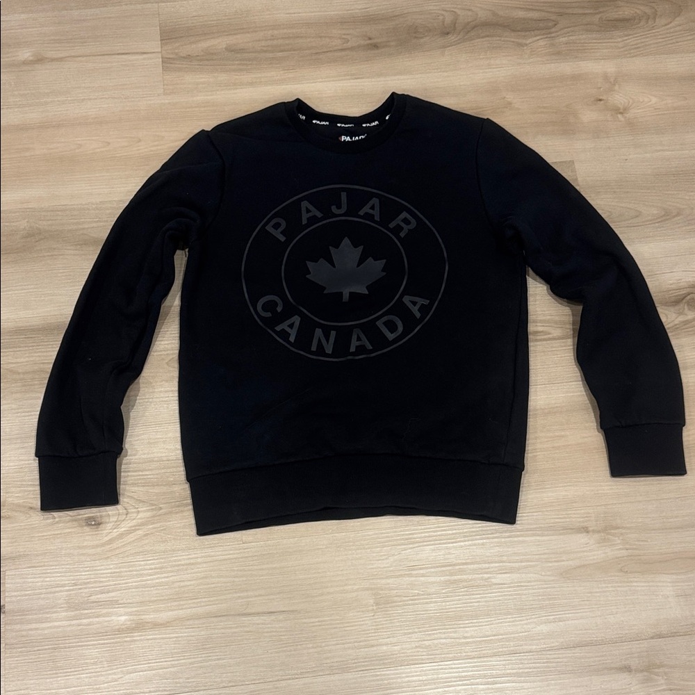 Men's Small Pajar Canada Black Crewneck Sweater